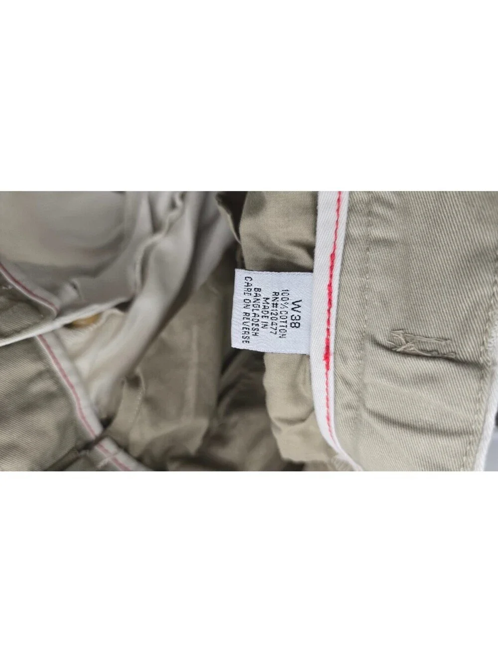 Geoffrey Beene Men's Cargo Shorts Beige Khaki Utility